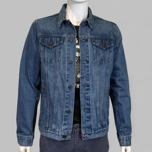 Gap 1969 Denim Trucker Jacket Medium Tall Blue Jean Jacket Classic Cotton M/T